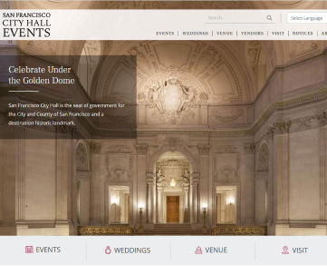 San Francisco City Hall Events WordPress Website