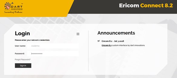 The new design has been placed on Ericom Connect 8.2 AccessPortal Customization demo