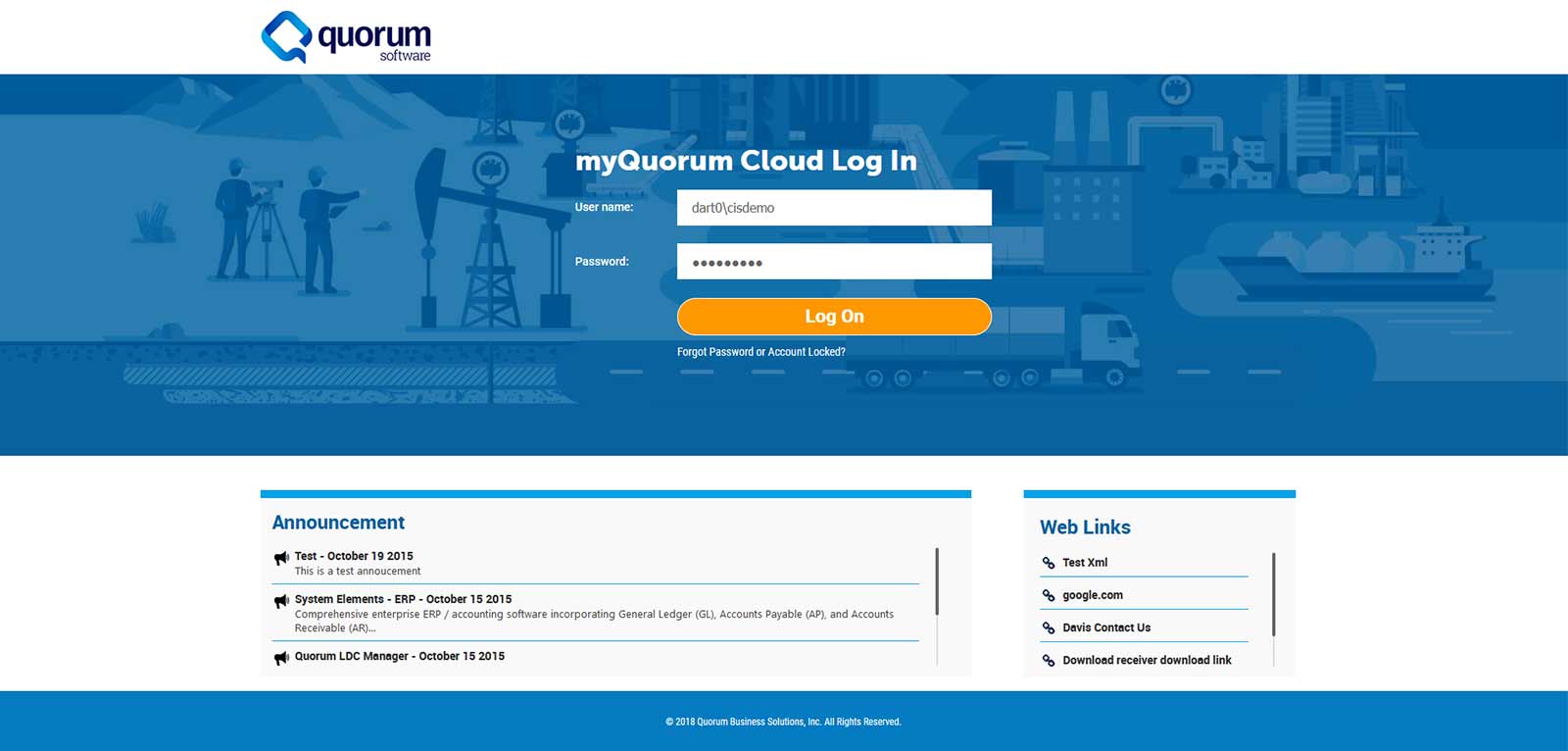 Quorum – SotreFront 3.12 and NS 11.0