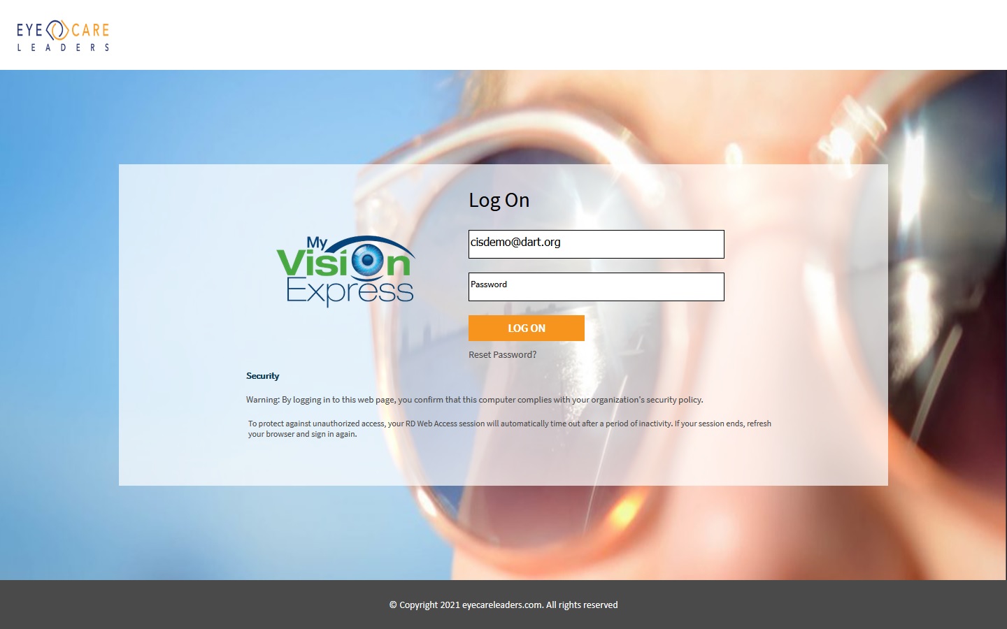 My Vision Express – MS RD Web Access 2012