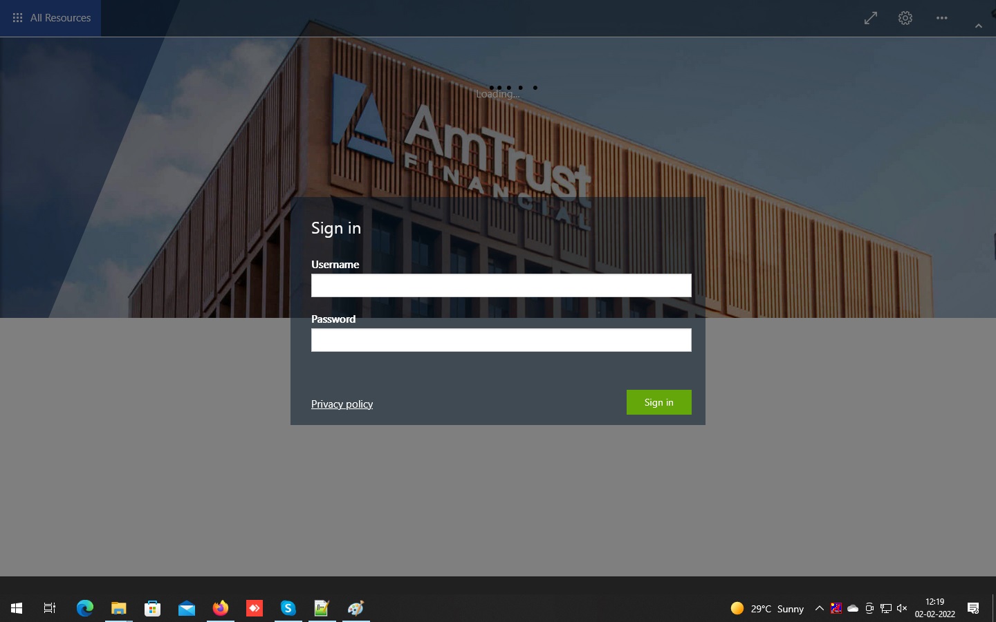 Amtrust – MS RD Web Access 2019 & Web Client