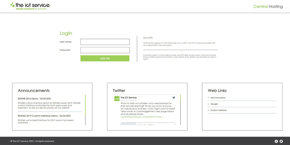 RDS 2016 Web Access and WebClient