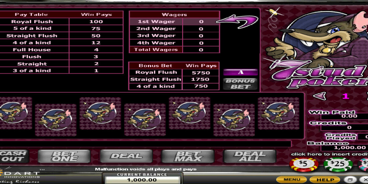 7 Stud Poker is a classic poker game which can take a lifetime to master. In Seven Card Stud, players are individually dealt seven cards throughout the course of the hand, but only the best five-card poker hand possible for each player is used to determine the winner.