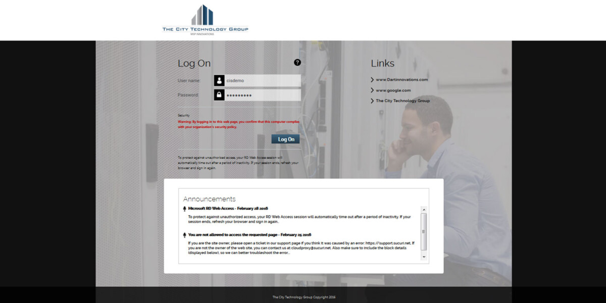 Custom RD Web Branding and Custom Features.