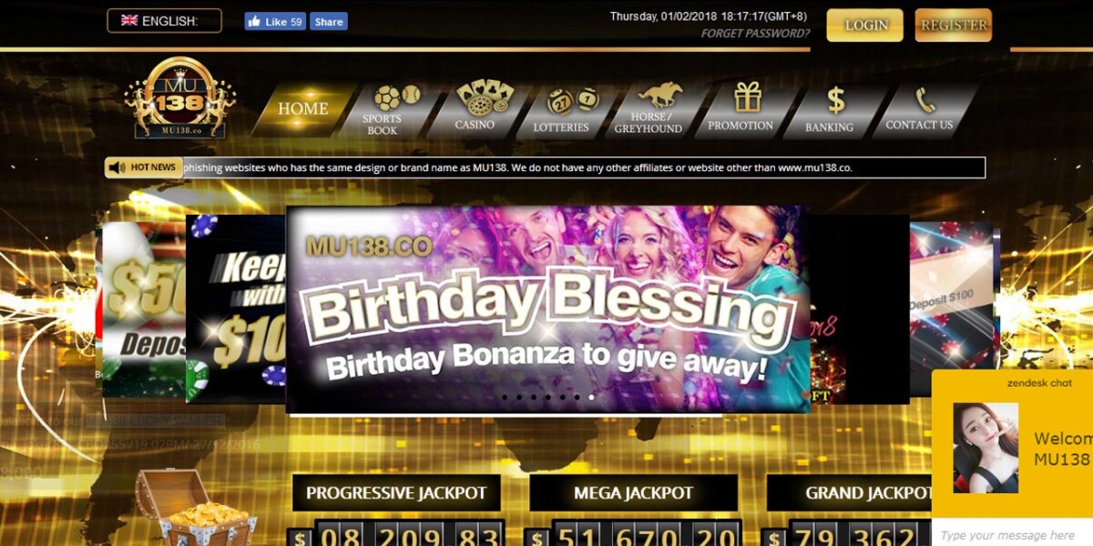 MU138 is a WordPress based casino website with live data and various Jackpot options. Users can register and play casino games like board, table and casino slot games.