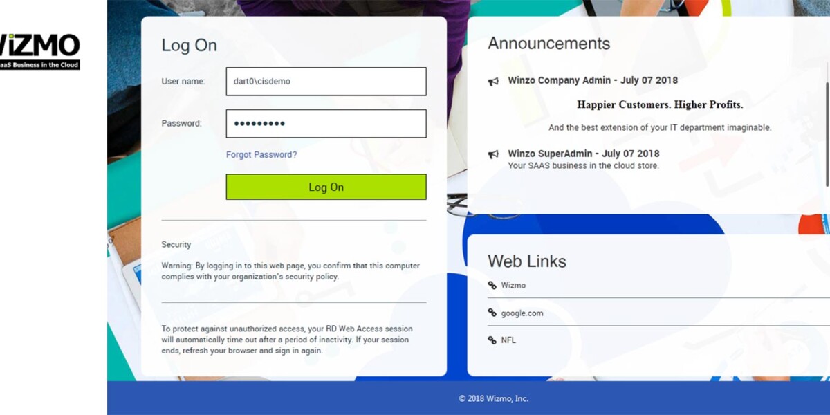 Microsoft Remote Desktop Web Access 2012
