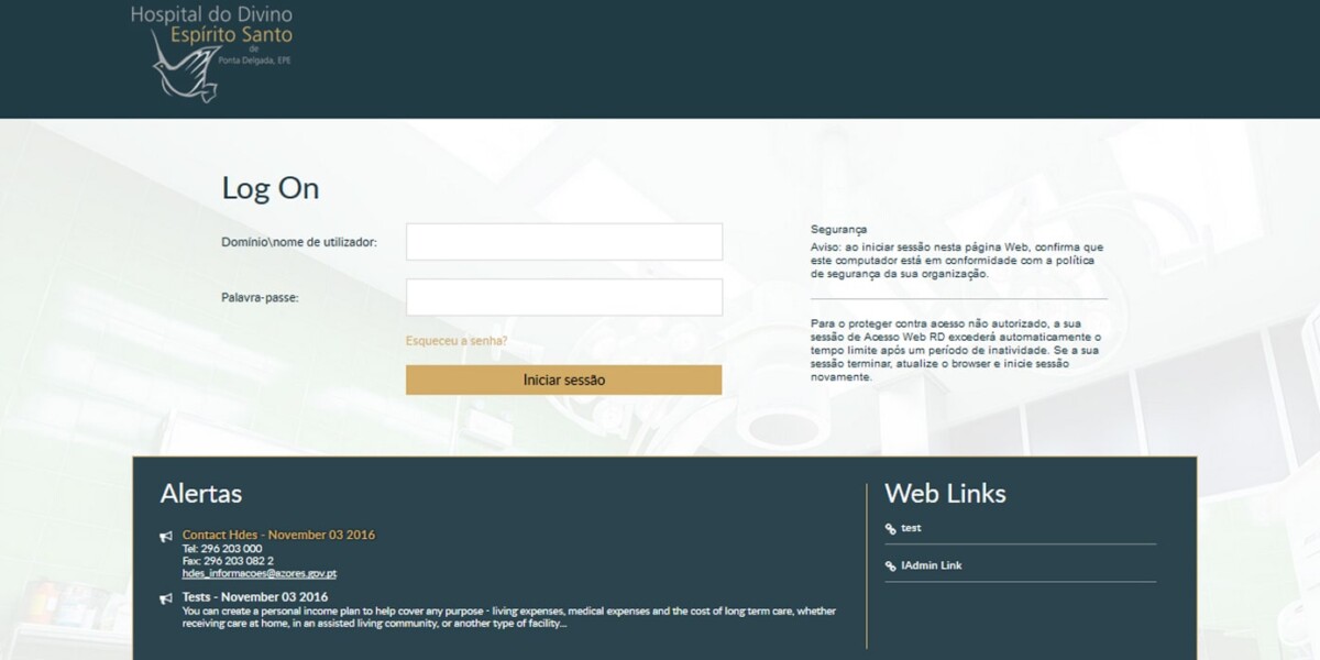 Microsoft Remote Desktop Web Access 2016