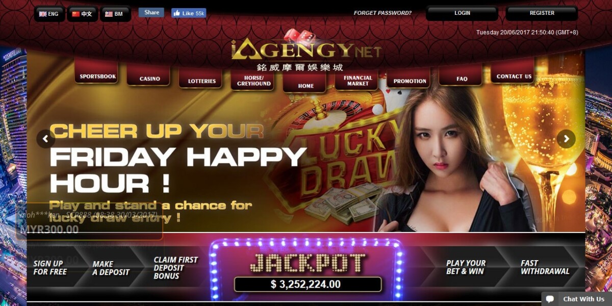 iAgencyNet is a WordPress based casino website with live data and various Jackpot options. Users can register and play casino games like board, table and casino slot games.