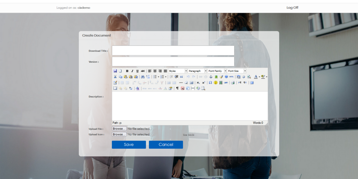IAdmin – Create Documents IAdmin – Create Documents