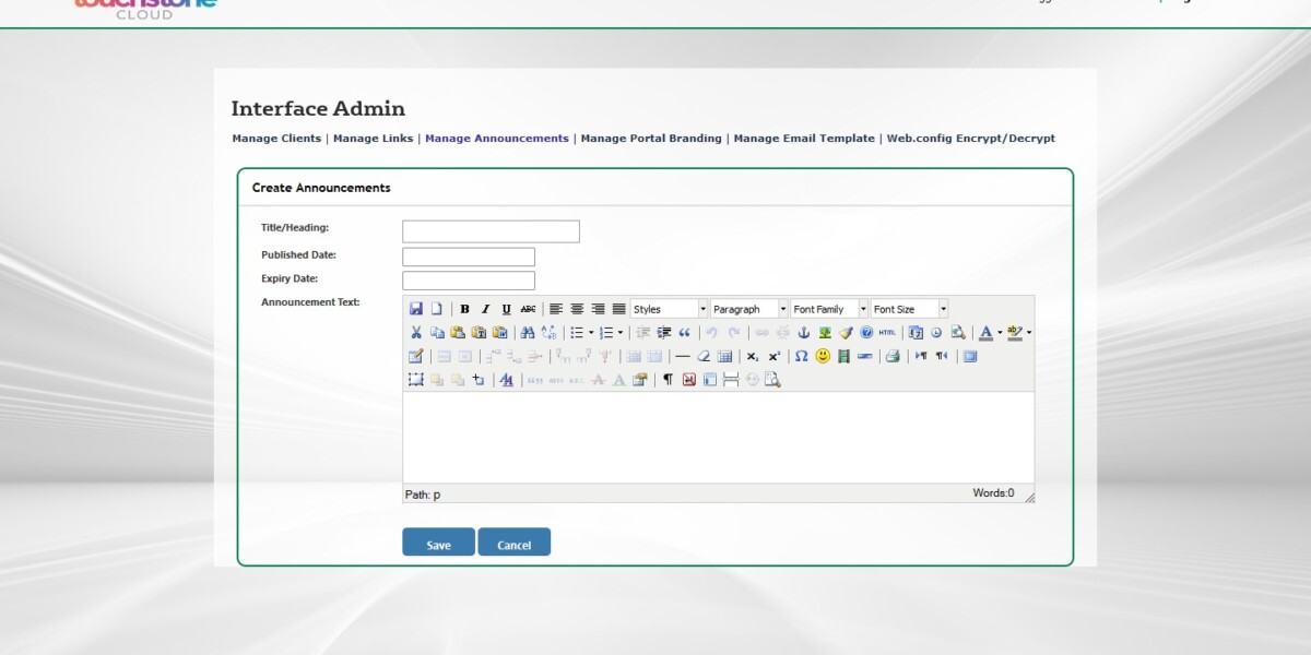 IAdmin – Create Announcements with expiration date. IAdmin – Create Announcements with expiration date.
