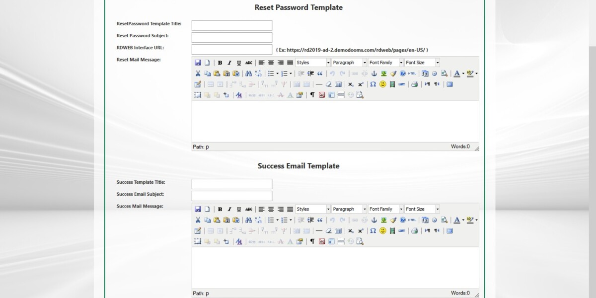 IAdmin – Create Templates for Email IAdmin – Create Templates for Email