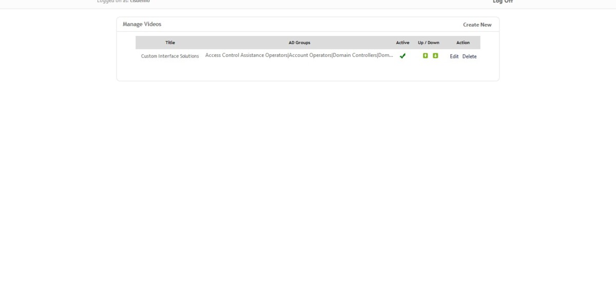 IAdmin – Manage Videos IAdmin – Manage Videos