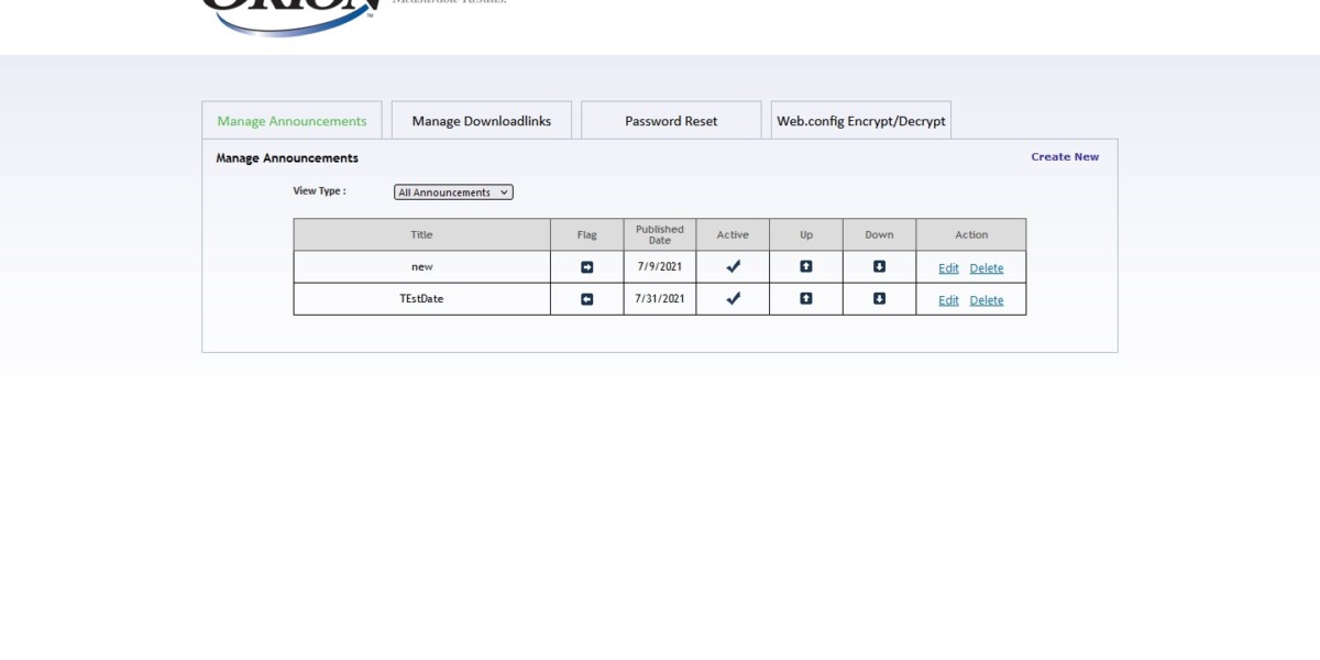 IAdmin – Manage Announcements IAdmin – Manage Announcements