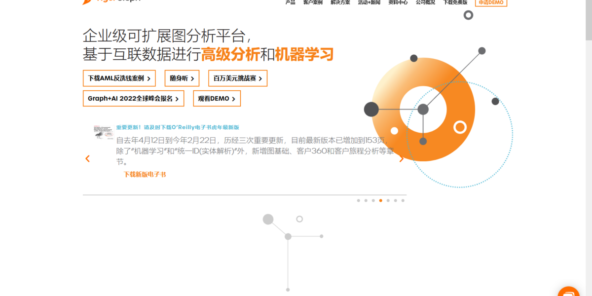 A fully responsive and modern website for Graph Analytics Platform and Graph Database with Advanced Analytics, AI and Machine Learning