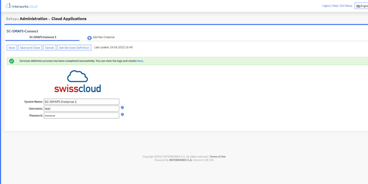 Interworks Integration platform for Custom Connector Setup